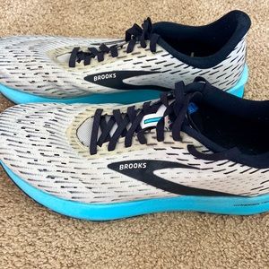 Brooks White and Blue Women's Sneakers
